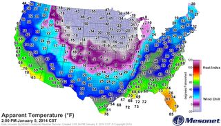 Cold air temperatures