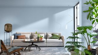 best living room paint colors include pale sky blue