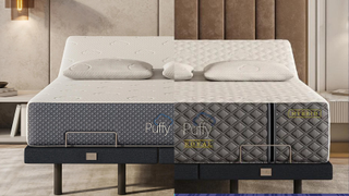 The Puffy Royal mattress next to the Puffy Cloud Mattress