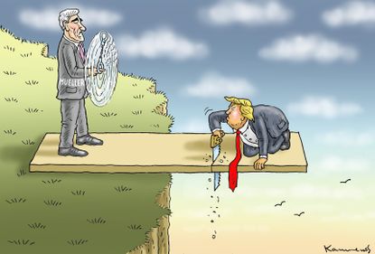 Political cartoon U.S. Mueller FBI Russia investigation Trump