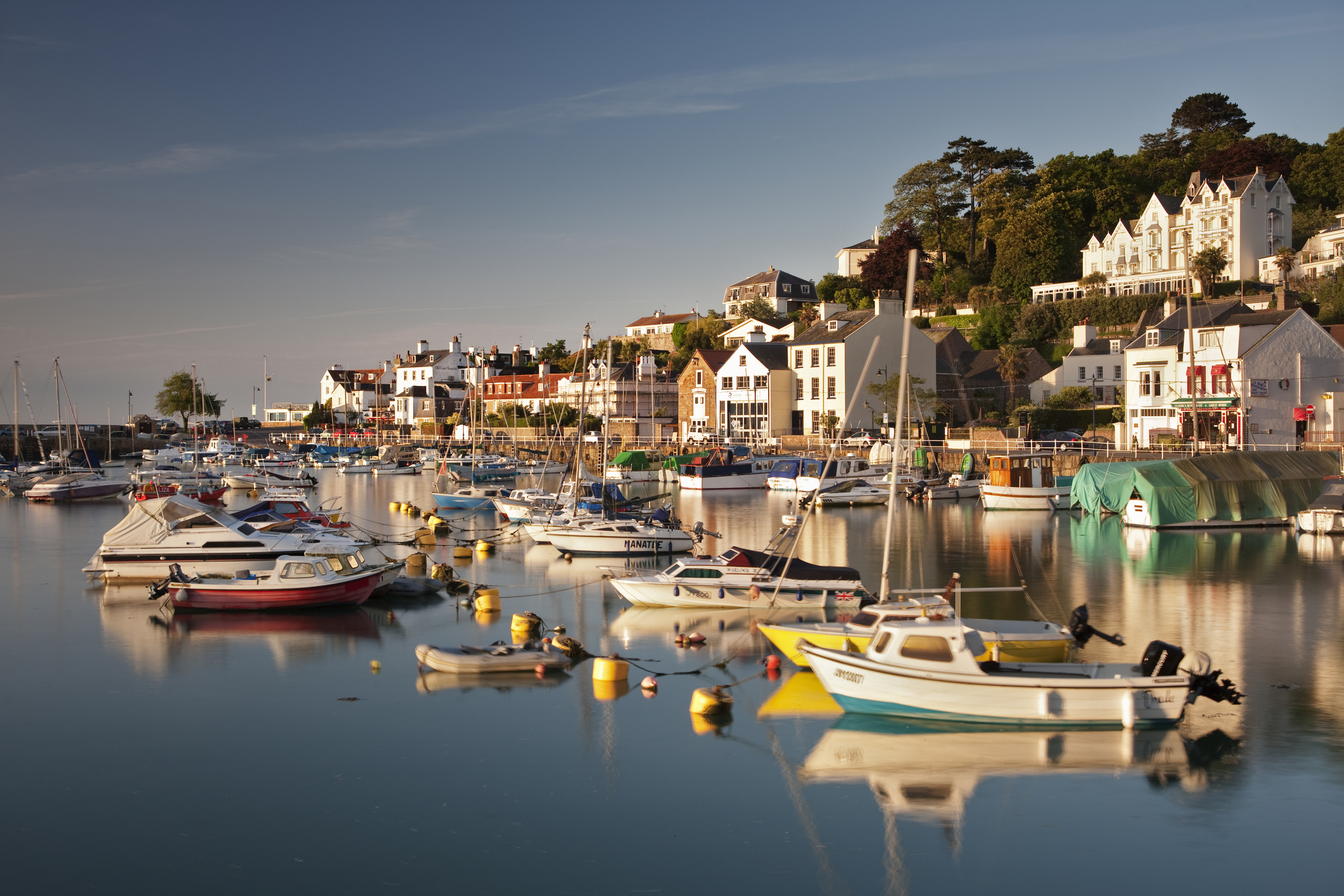St Aubins Harbour, Jersey, one of Britain's offshore tax havens