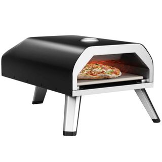 A Costway Stainless Steel Freestanding Propane Pizza Oven