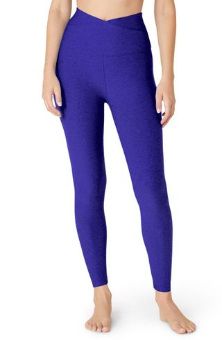 At Your Leisure Space Dye High Waist Midi Leggings