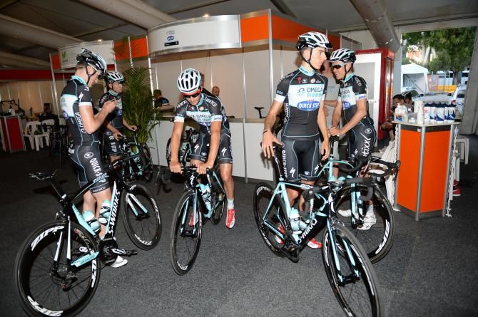 Omega Pharma-QuickStep get ready for training