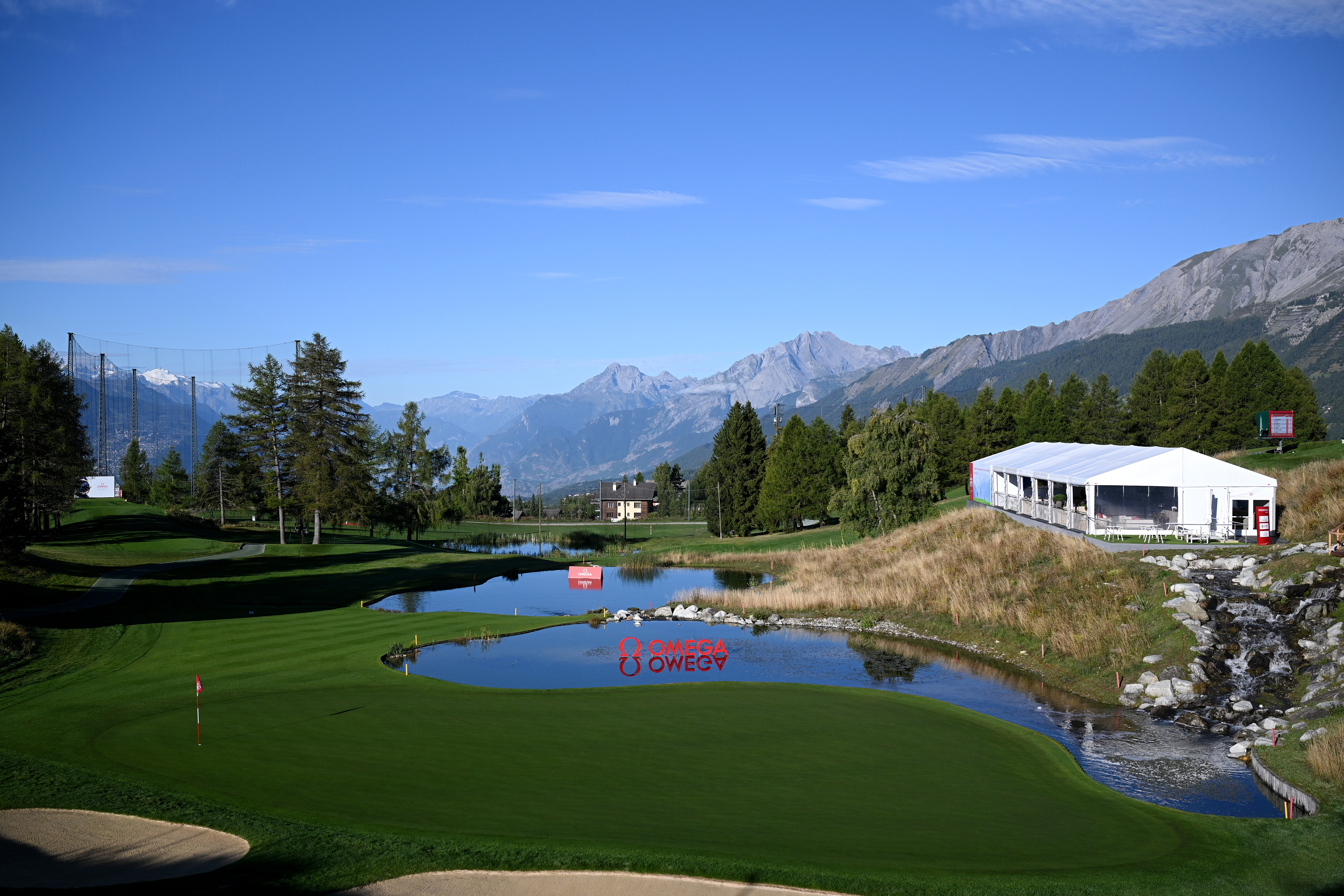 A general view of Crans-sur-Sierre Golf Club ahead of the 2026 Omega European Masters