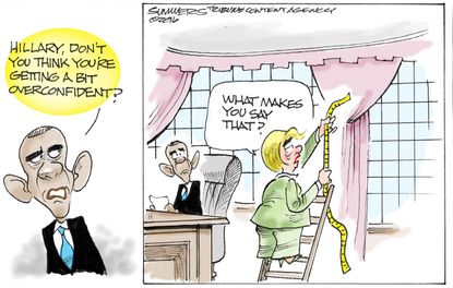 Obama cartoon U.S. Hillary Clinton President Obama White House