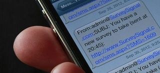 Smartphone study used links embedded in text messages.