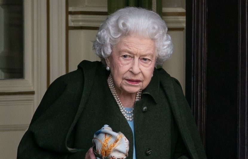 Queen Elizabeth II leaves Sandringham House after a reception with representatives from local community groups