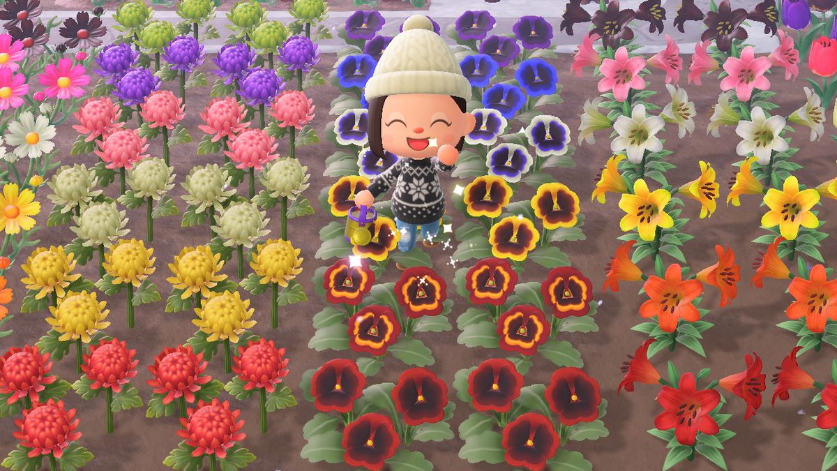 How To Create Hybrid Flowers In Animal Crossing New Horizons Gamesradar