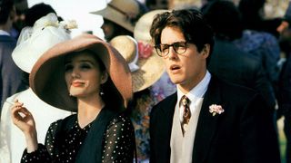 Kristin Scott Thomas and Hugh Grant in Four Weddings and a Funeral