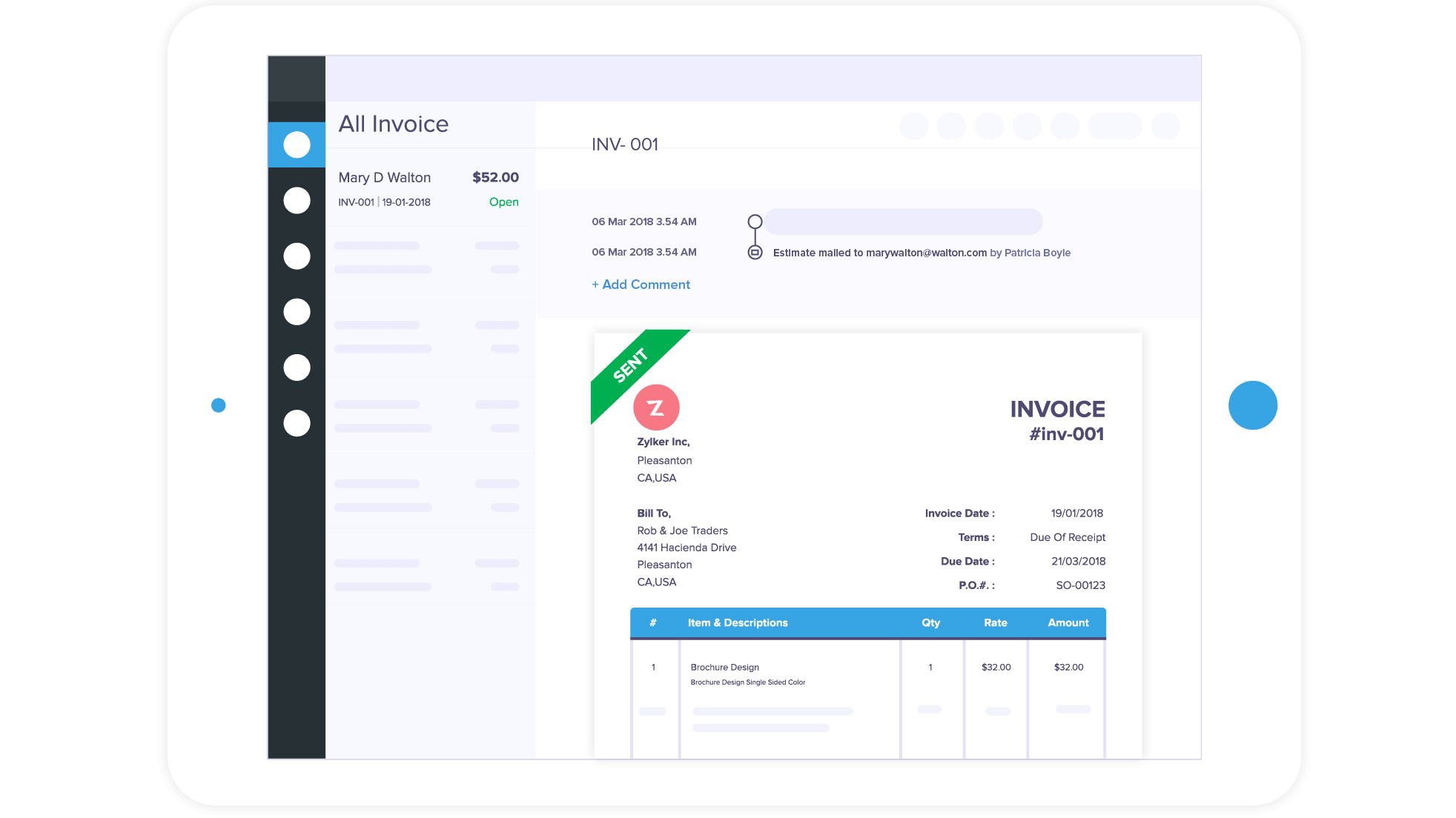 zoho forms invoice ninja integrations