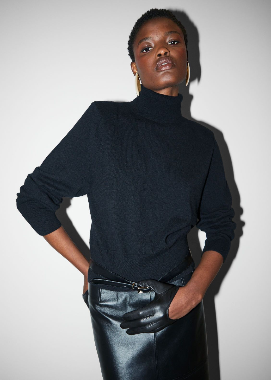 Merino Turtleneck Knit Jumper