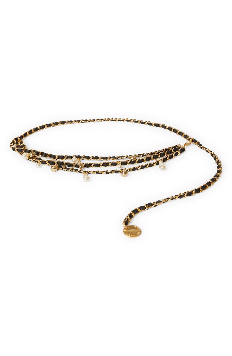 Madelyn Chain Leather Belt
