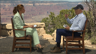 President Biden interviewed by Stephanie Abrams at the Grand Canyon