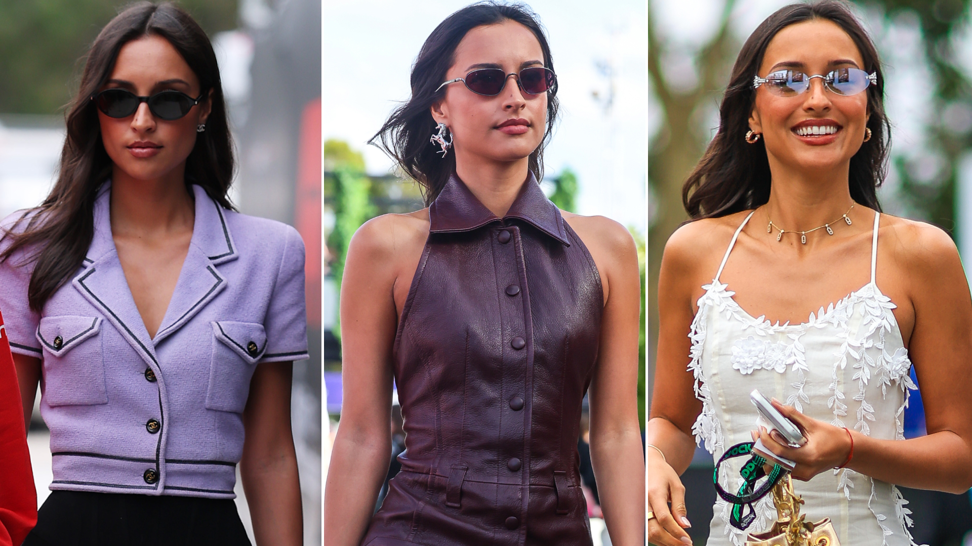 Alexandra Leclerc attended the F1 Grand Prix of Australia in three different WAG looks