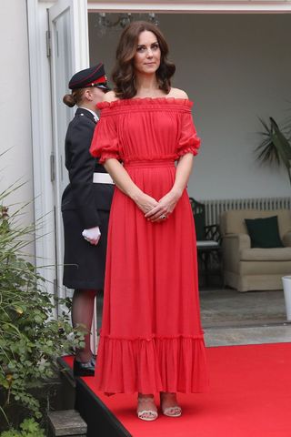 Kate Middleton's radiant in red look