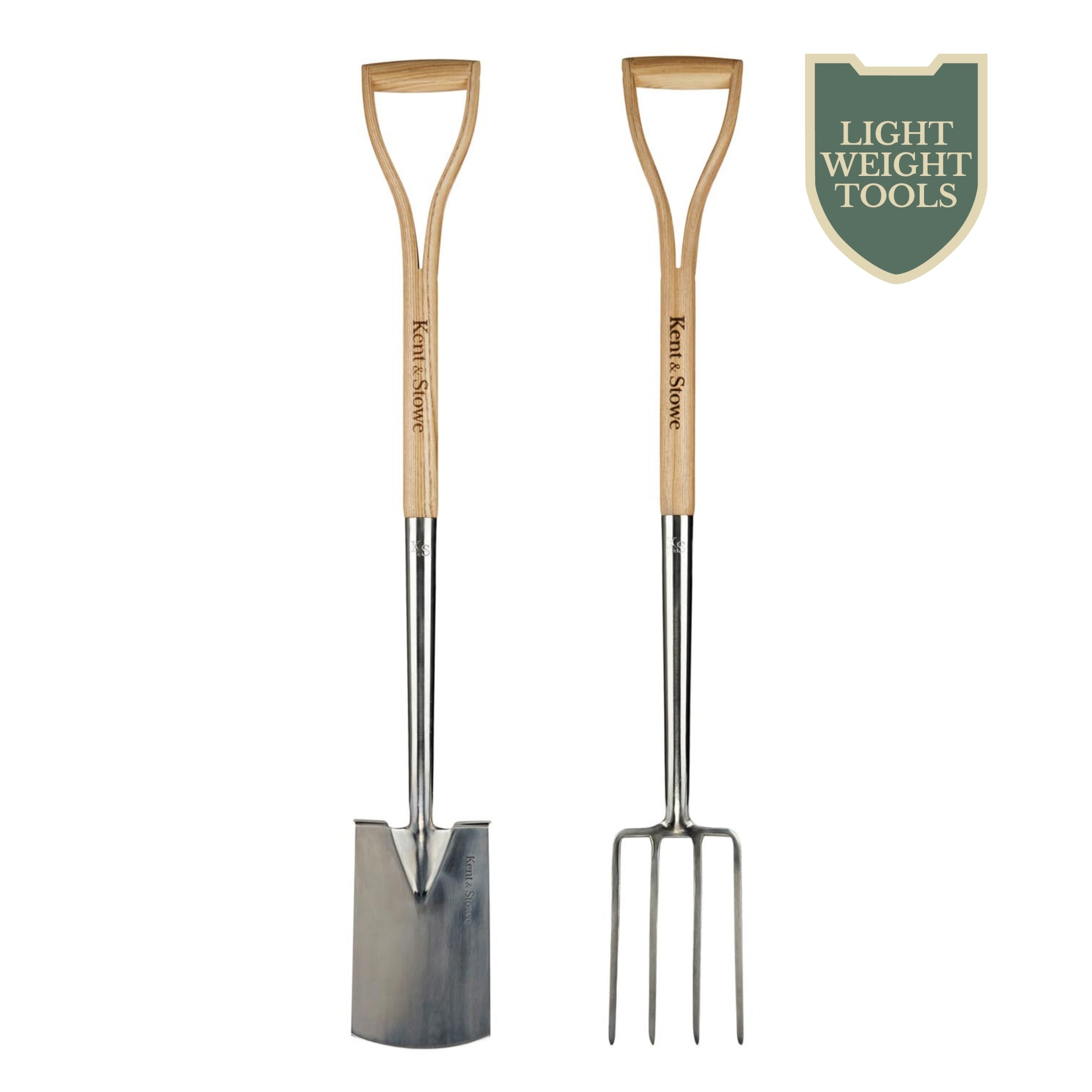 Kent &amp;amp; Stowe Garden Life Digging Spade and Fork Set
