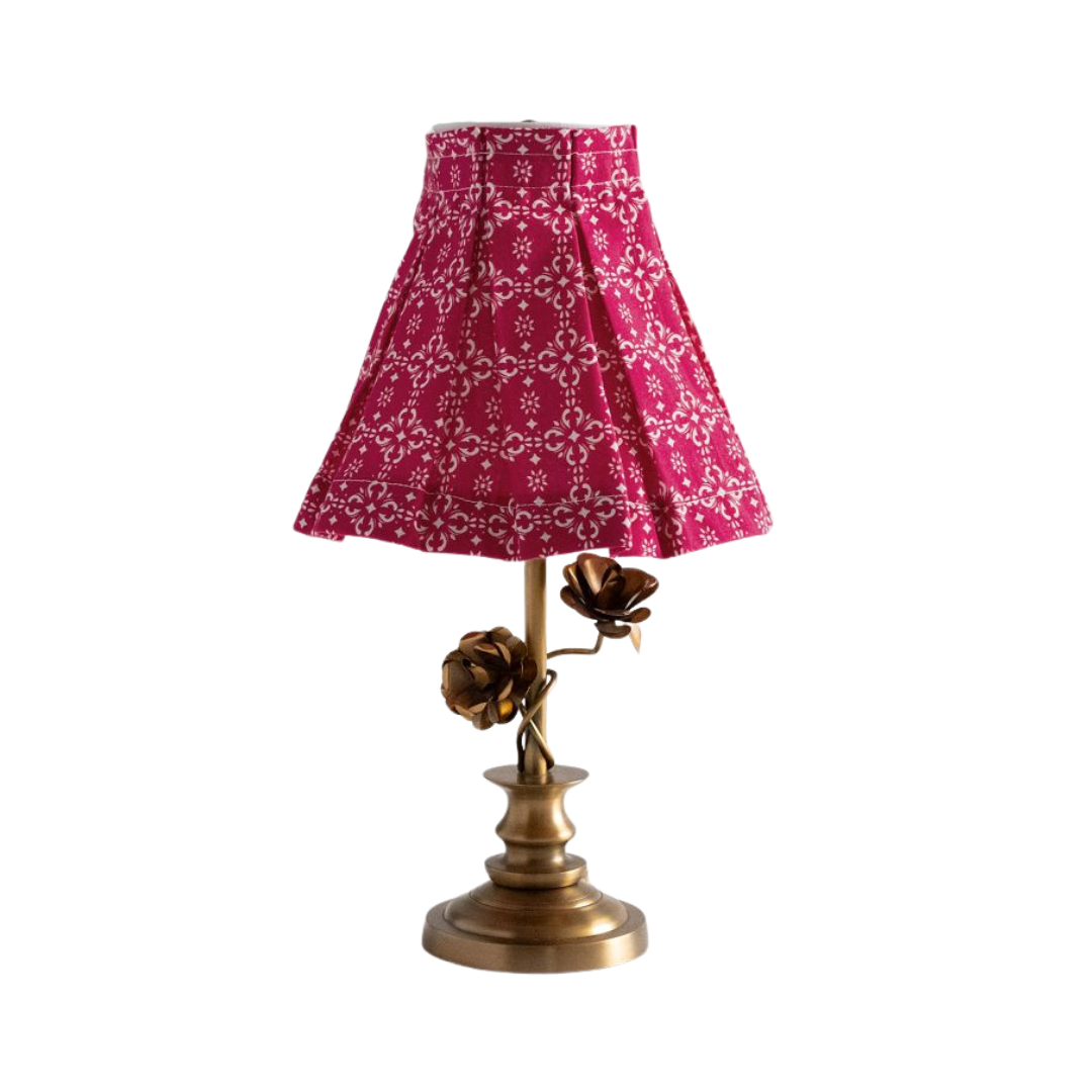 GreenRow, Floral Brass Table Lamp