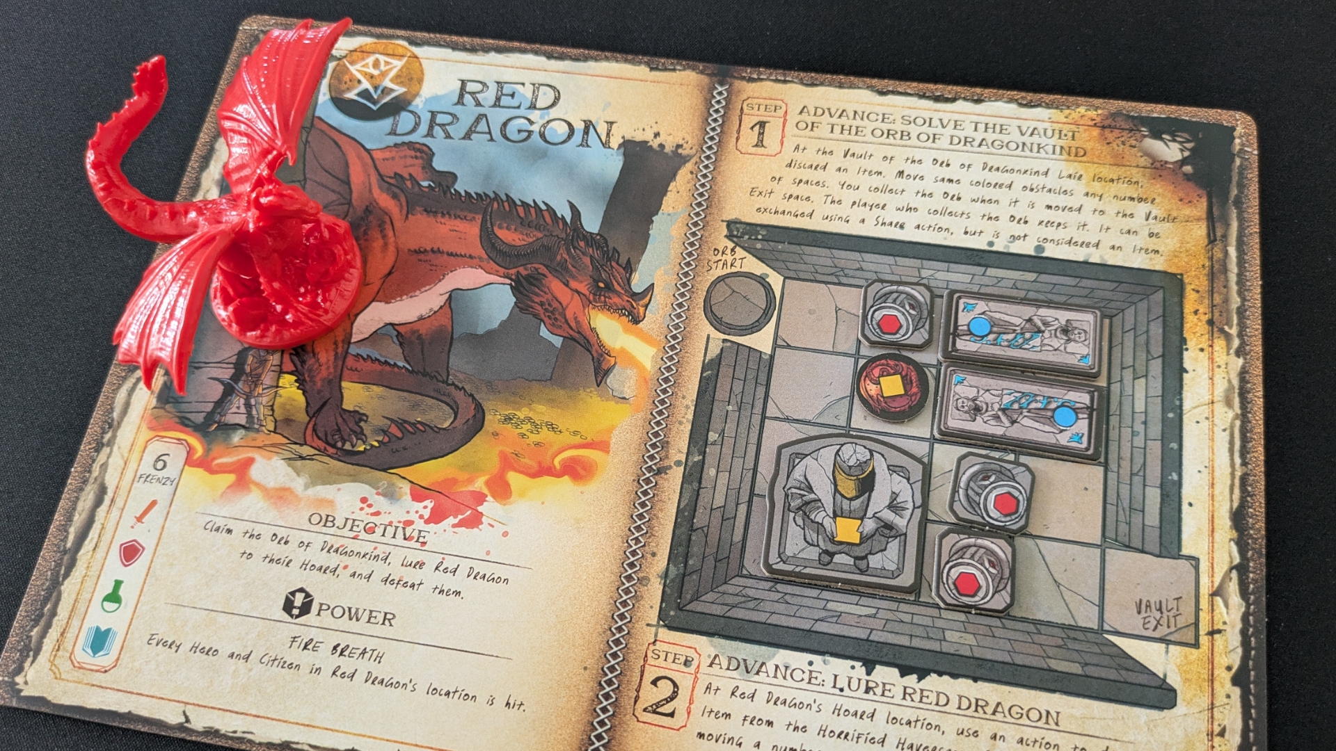 Horrified: Dungeons &amp;amp; Dragons Red Dragon model and monster components