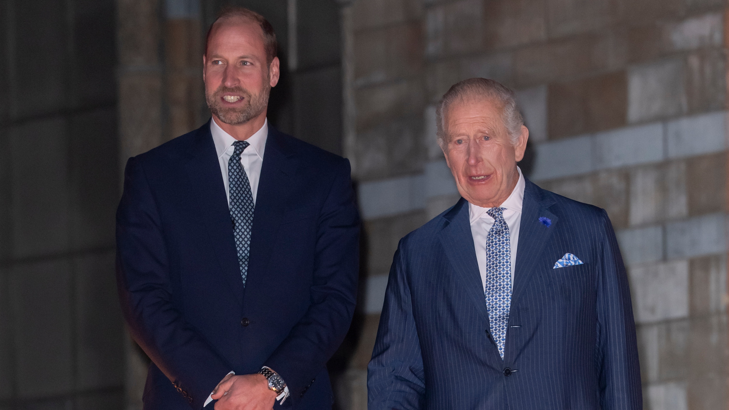 King Charles III and Prince William, Prince of Wales attend the Countdown to COP30 event