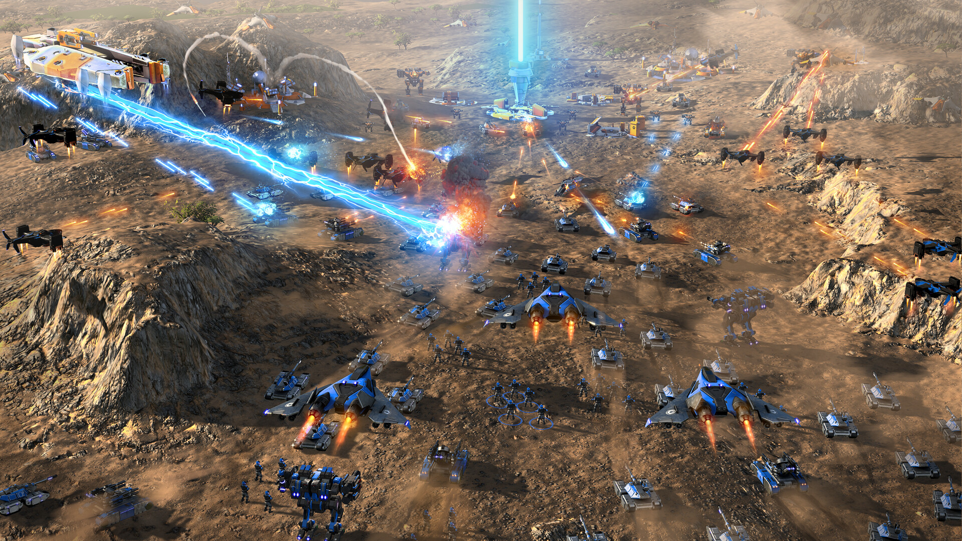 Screenshots from Stardock Entertainmen's Ashes of the Singularity II reveal.