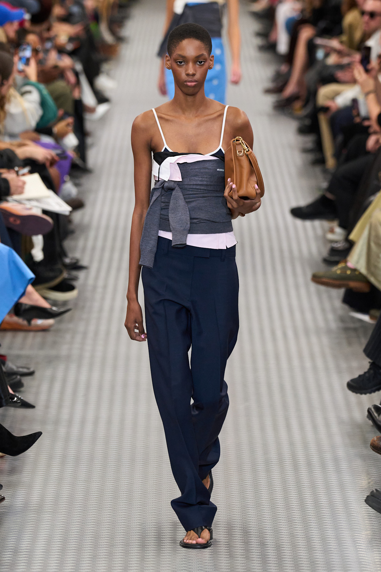 Flip flops on the Miu Miu spring/summer 2025 runway.