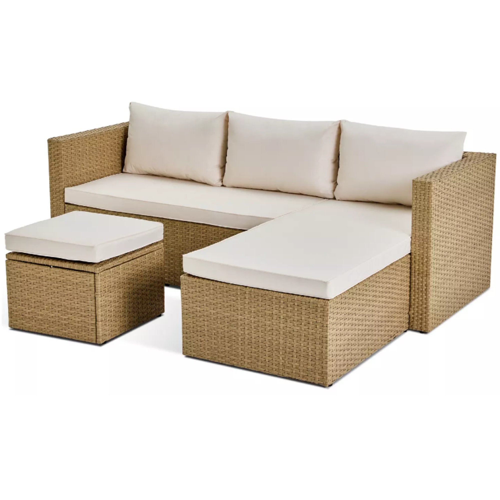 Argos Home 4 Seater Rattan Effect Garden Sofa Set