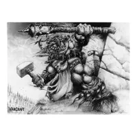 Warcraft Samwise Sketch Tauren 18x24" poster