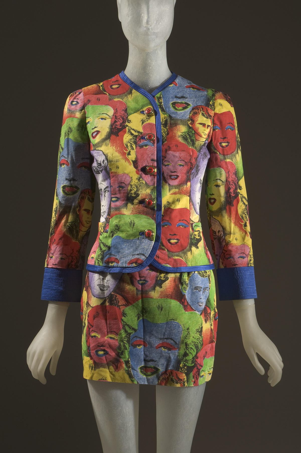 Versace, multicolor cotton and silk jacket, 1991, Italy, museum purchase,