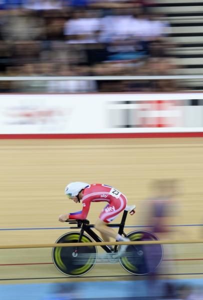 Ben Swift on his omnium kilo ride