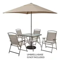 StyleWell Amberview 6-Piece Steel Square Outdoor Dining Set
