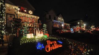 Dyker Heights during Christmas in New York