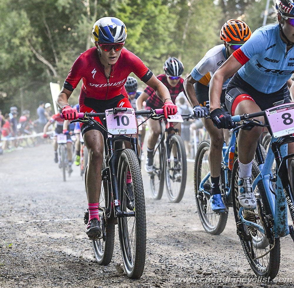 Kate Courtney (Specialized Racing) rode a very aggressive race