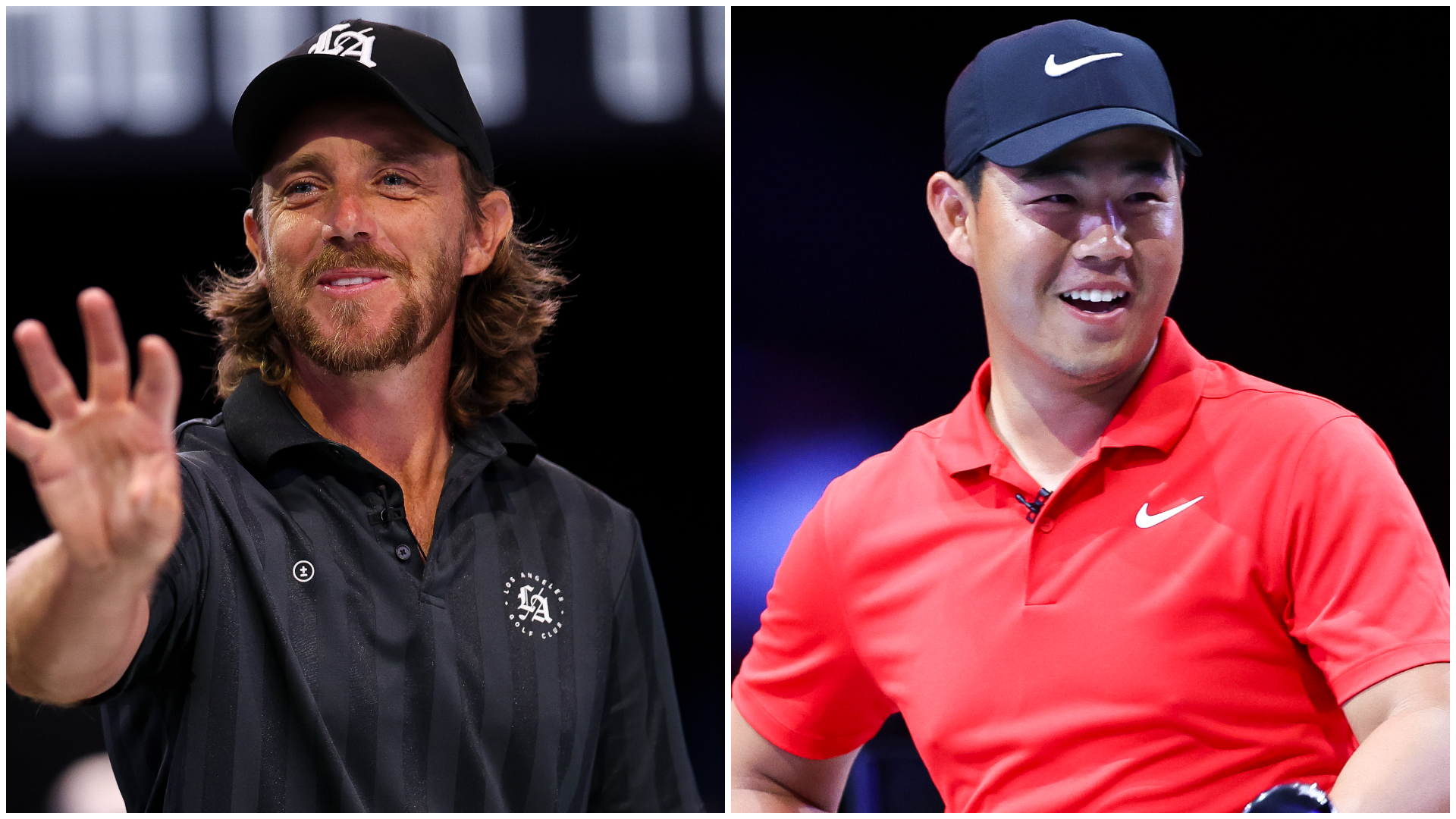 Tommy Fleetwood and Tom Kim 