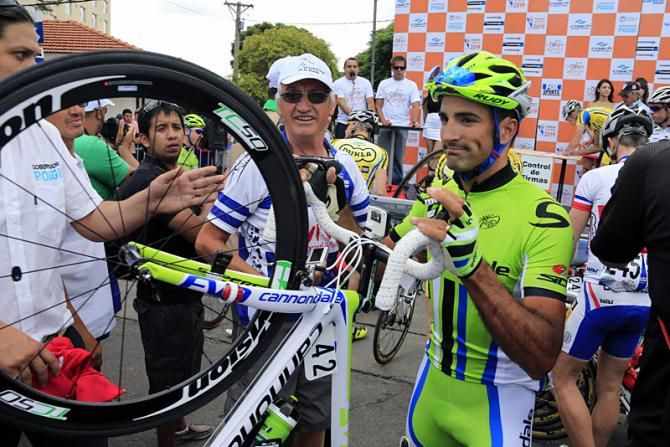 Argentina's Lucas Sebastian Haedo (Cannondale Pro Cycling) racing on home turf at the Tour de San Luis.