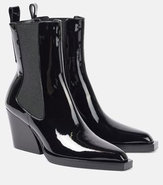 Drew Patent Leather Ankle Boots