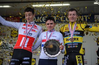 Tom Pidcock wins elite men's British cyclo-cross title