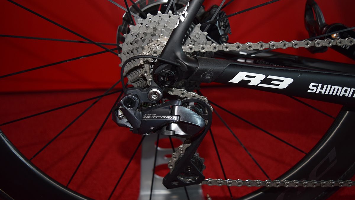 Most of the drivetrain and braking components are Shimano Dura-Ace R9100 series bar the Ultegra Di2 rear derailleur