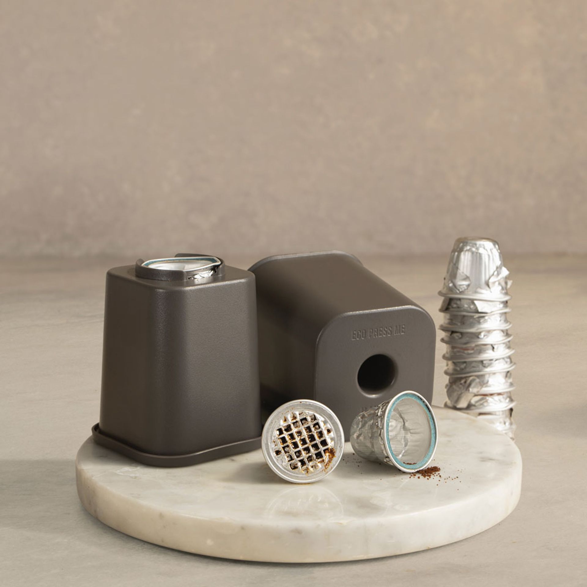 Hotel Chocolat podcycler and coffee pods