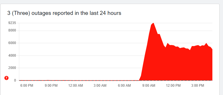 Three uk outage at 5pm UK time