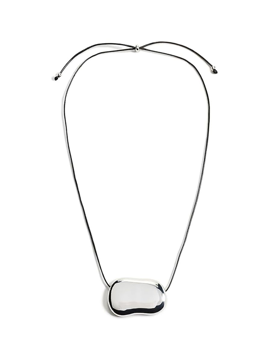 Heaven Mayhem, Heaven Mayhem Women's Julia Silver Necklace, Silver/black, One Size