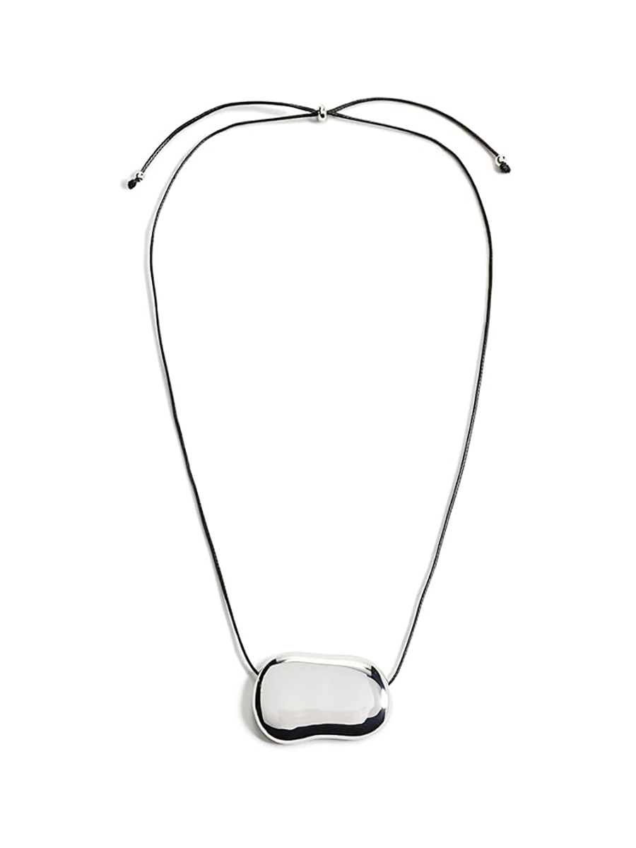 Heaven Mayhem, Heaven Mayhem Women's Julia Silver Necklace, Silver/black, One Size