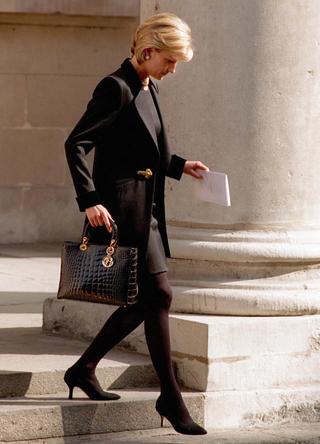 Diana, Princess Of Wales, Leaving St. George's Church In Hanover Square, London, After Attending The Memorial Service For Photographer Terence Donovan in 1997