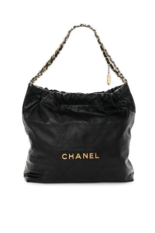 Chanel shiny Calfskin Quilted Chanel 22 Black