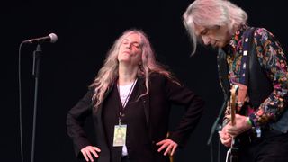 Patti Smith and Lenny Kaye in London, 2018