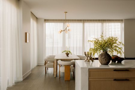 Rosewood Residences in Beverly Hills interiors in moody soft light