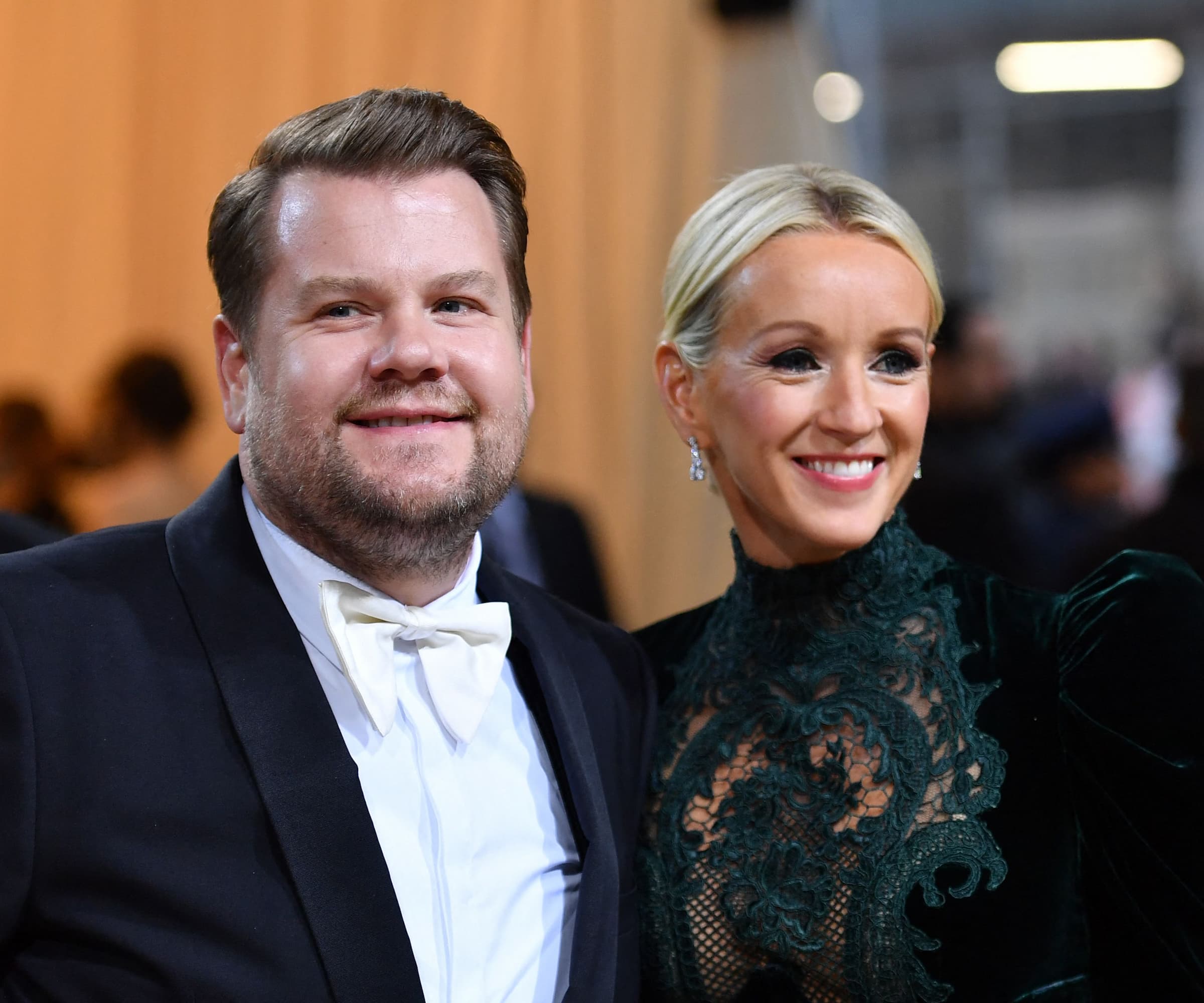 James Corden and his wife Julia Carey