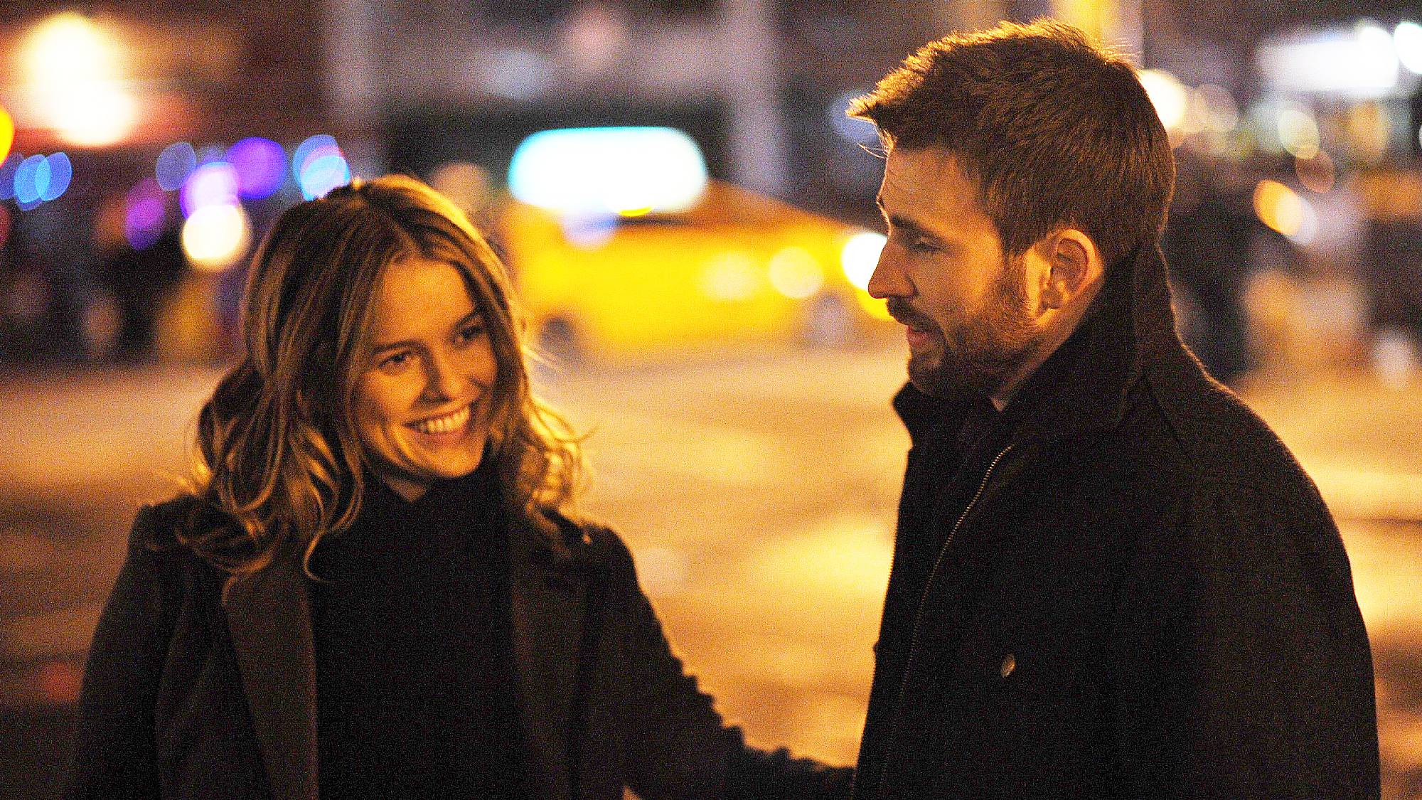 Alice Eve and Chris Evans in "Before We Go" movie (2014)