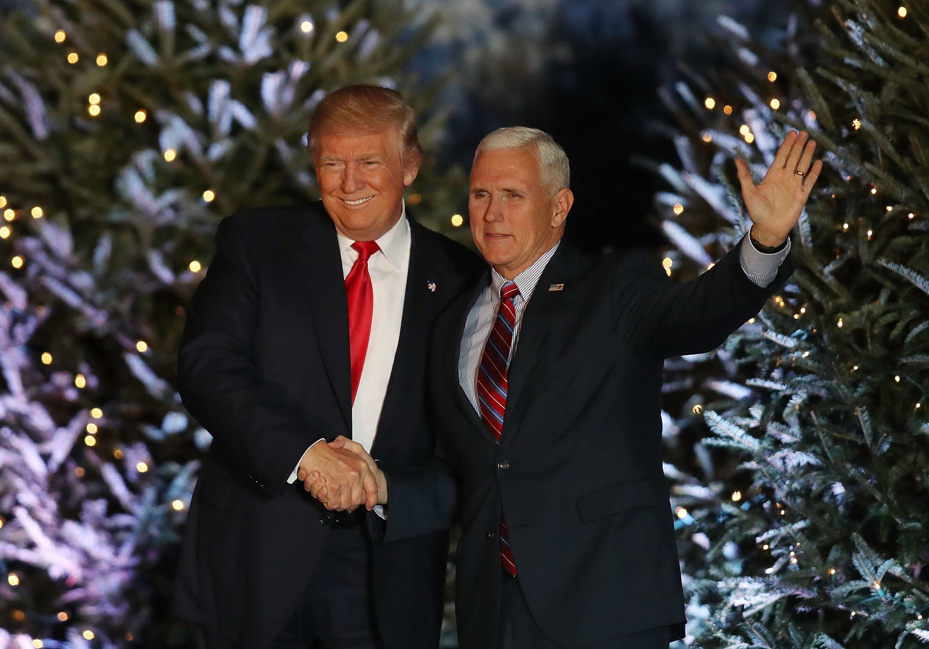 President-elect Donald Trump and Vice President-elect Mike Pence appear together during a stop on his &#039;USA Thank You Tour 2016&#039; on Dec. 16 in Orlando, Florida. The Trump administration has expressed interest in reviving the National Space Council, which t