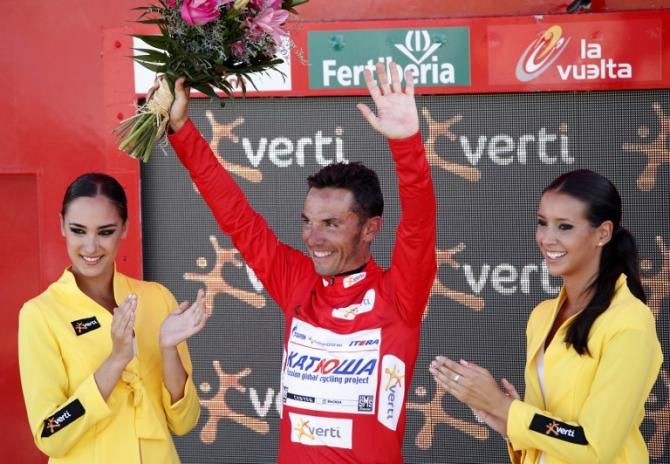 Joaquim Rodriguez (Katusha) held the Vuelta leader's jersey, but could not defend it through to the finale.